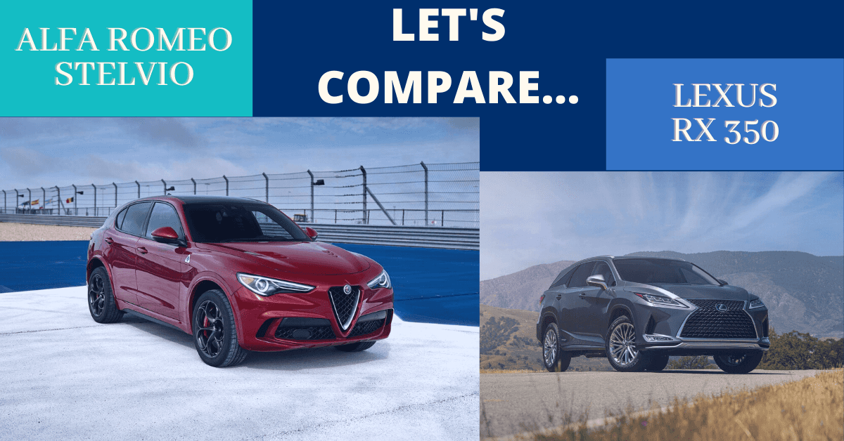 2022 Alfa Romeo Stelvio Compared to 2022 Lexus RX 350 in Colorado