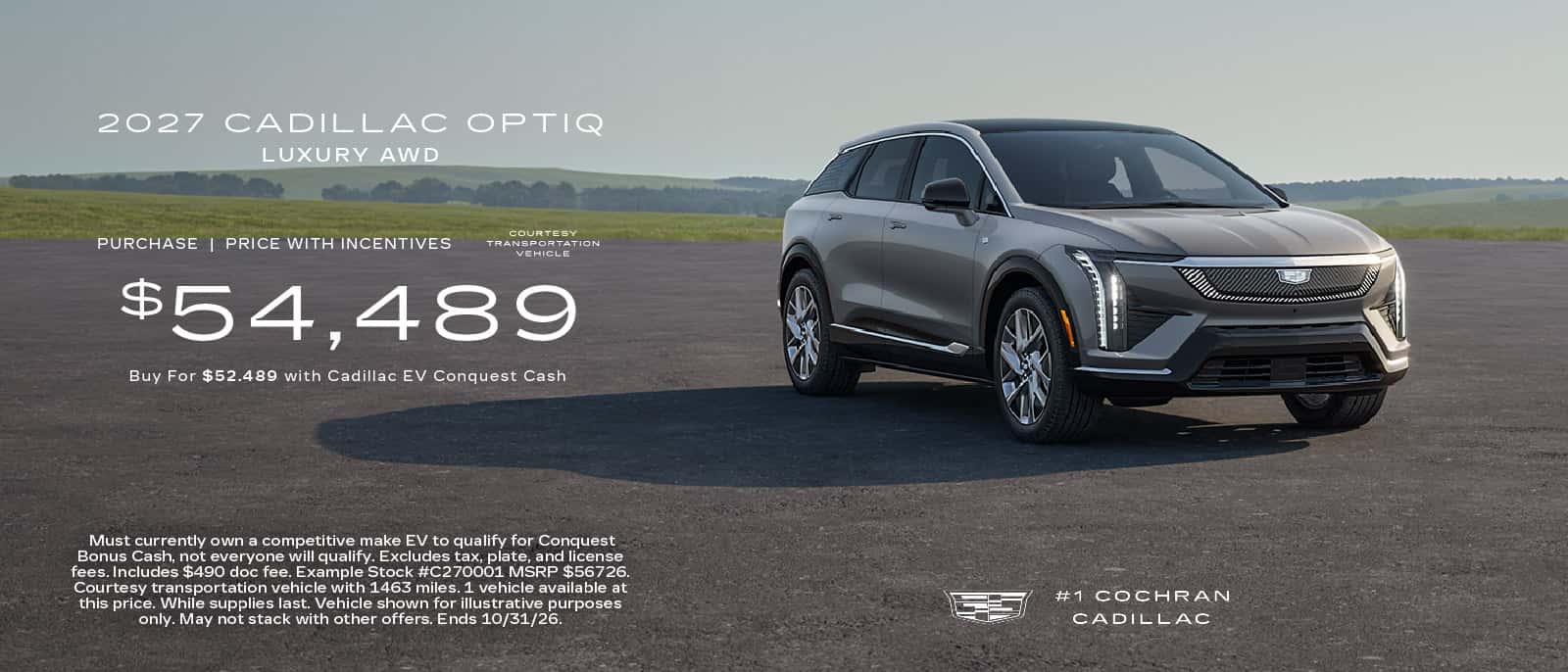 October Cadillac Specials