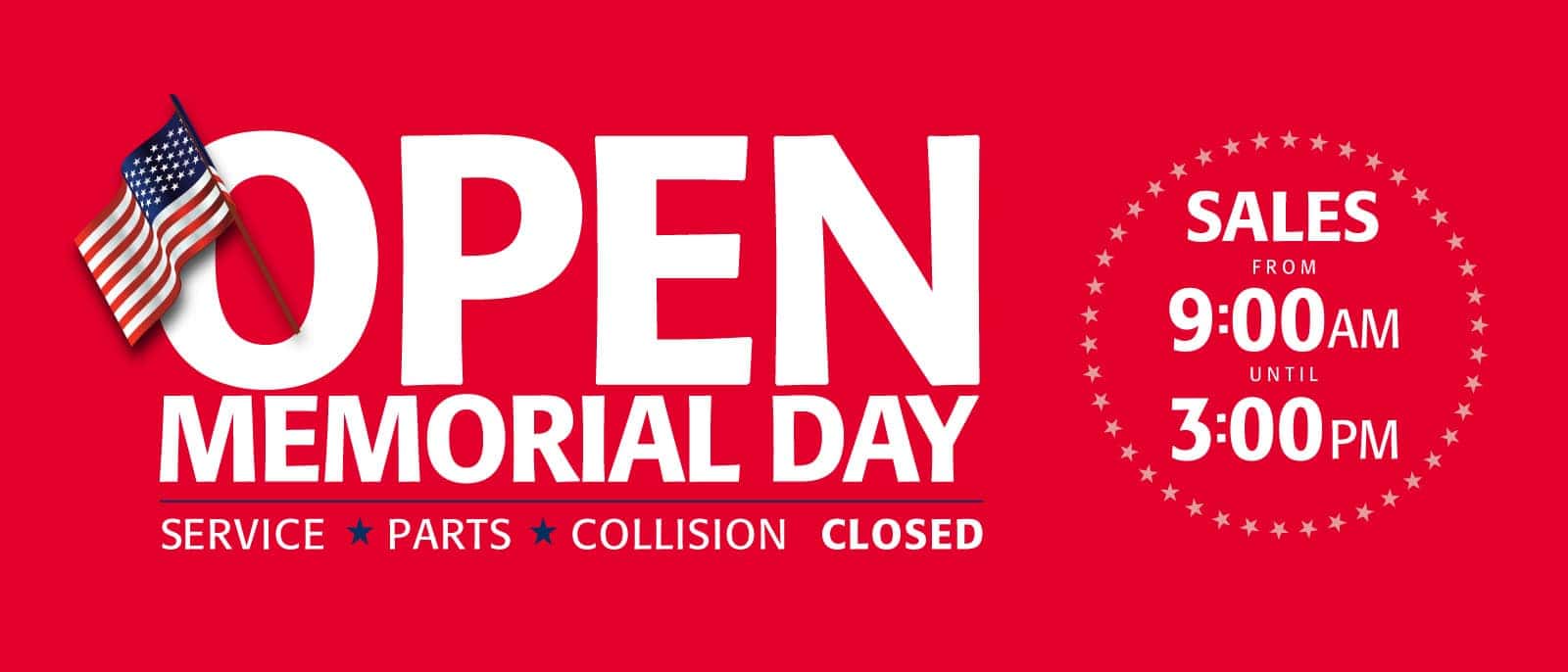 2023 Memorial Day Hours