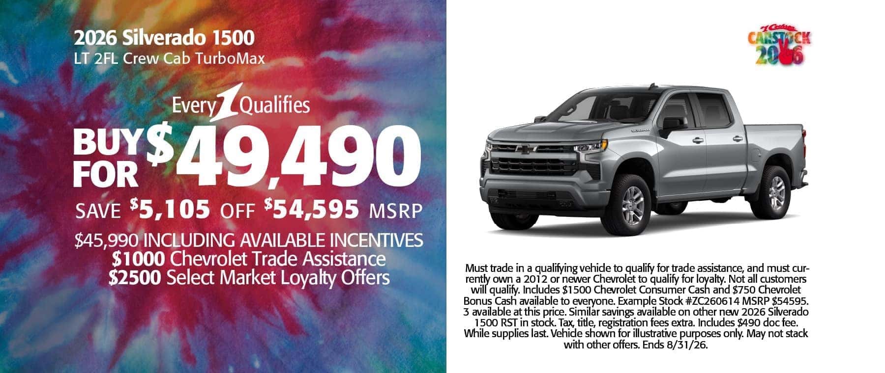 August Chevy Specials