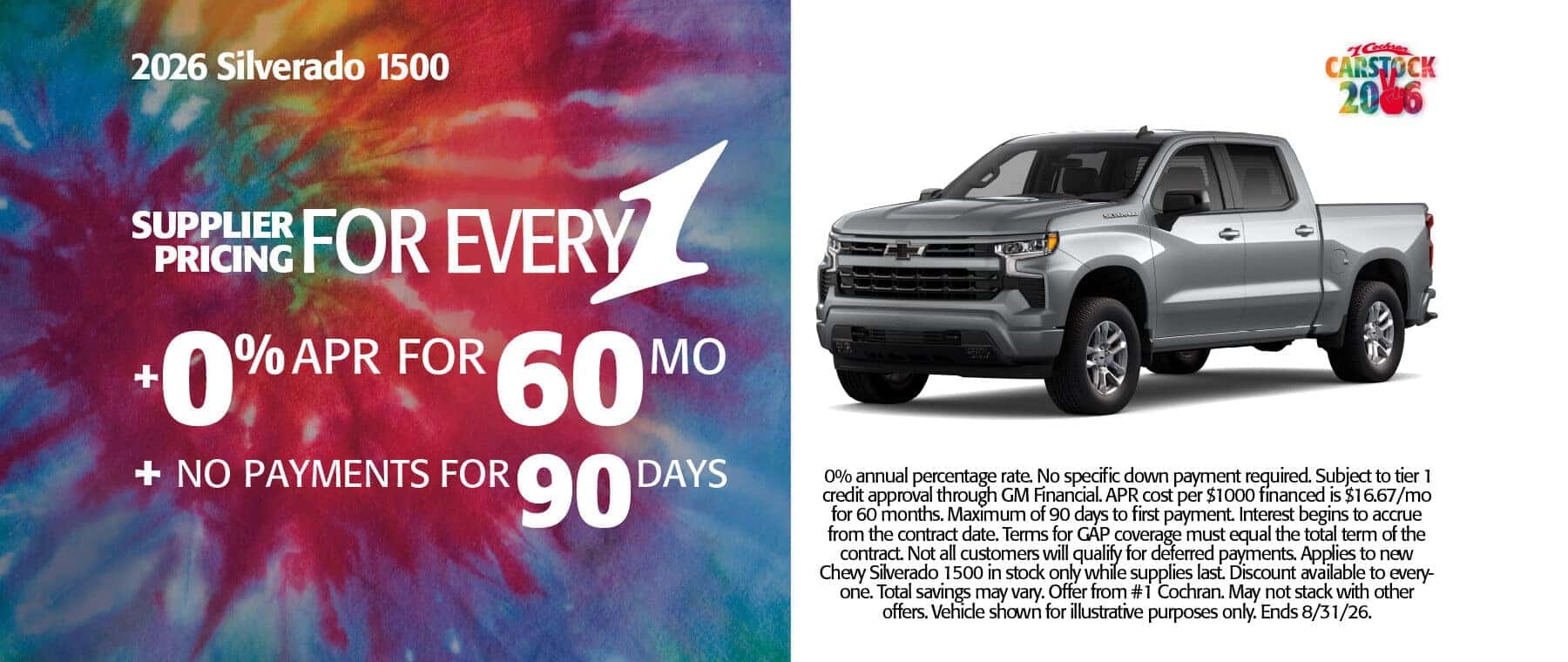 August Chevy Specials