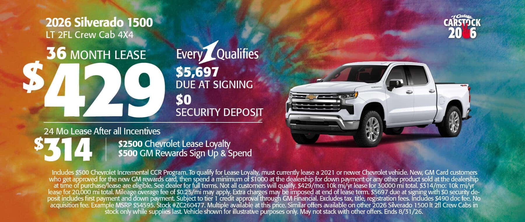 August Chevy Specials