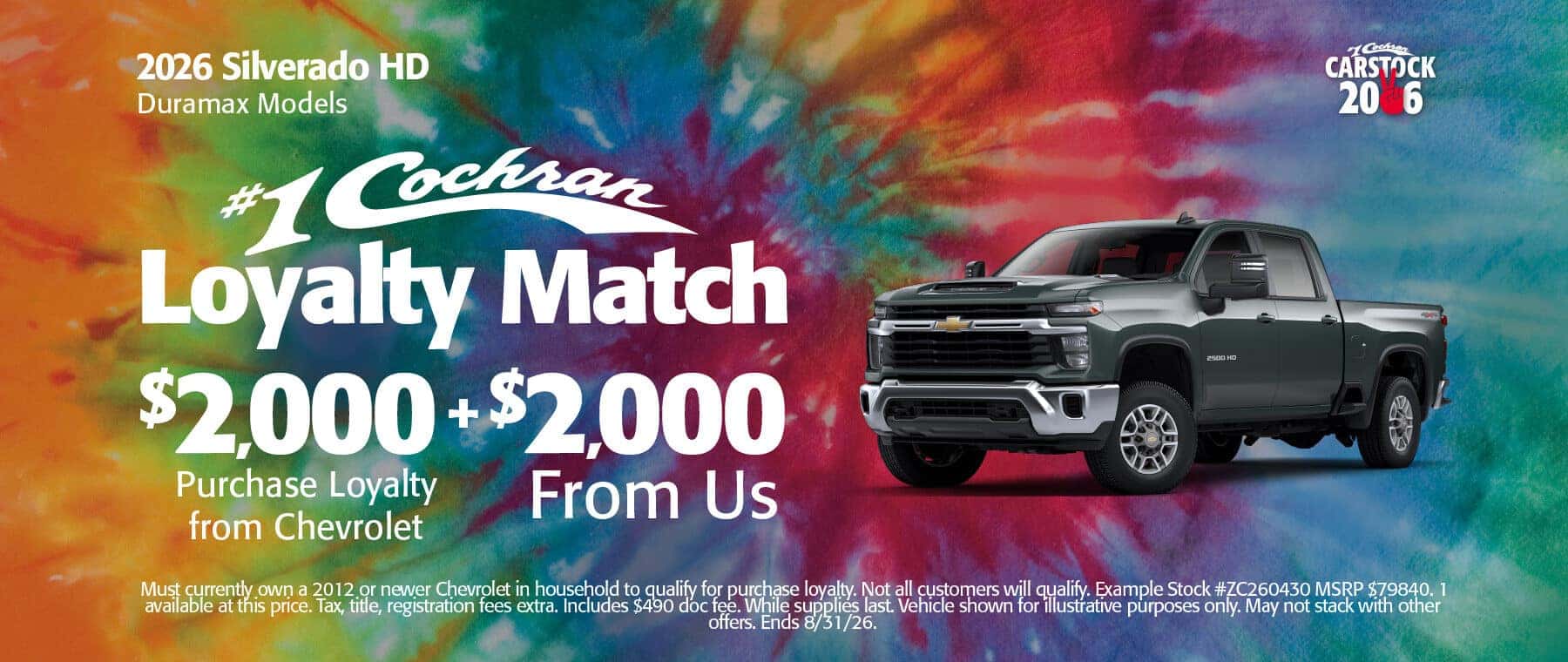 August Chevy Specials