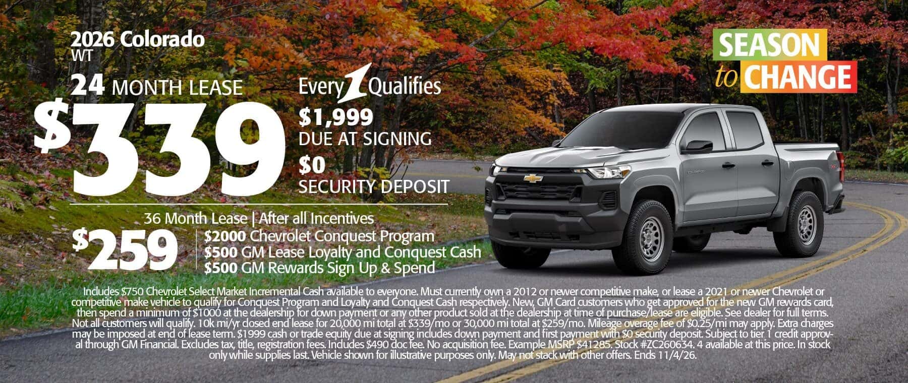 October Chevy Special