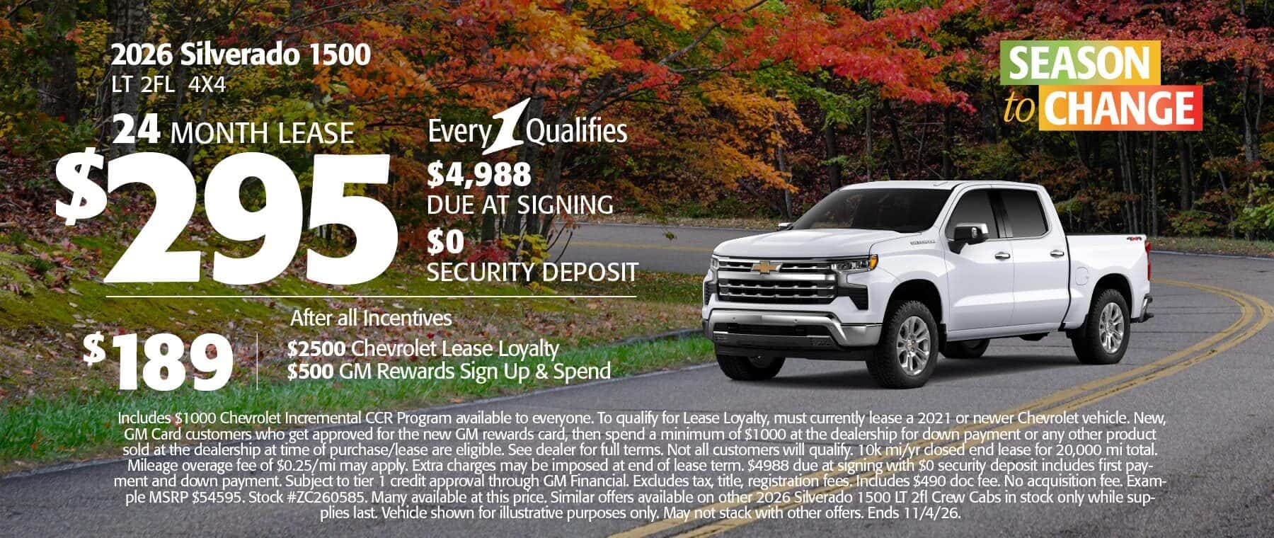October Chevy Special
