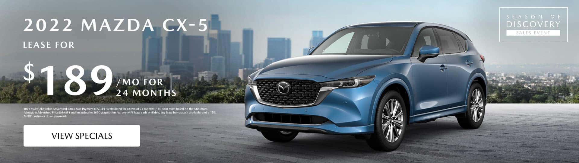 2022 MAZDA CX-5 LEASE FOR $189 19627 24 MONTHS