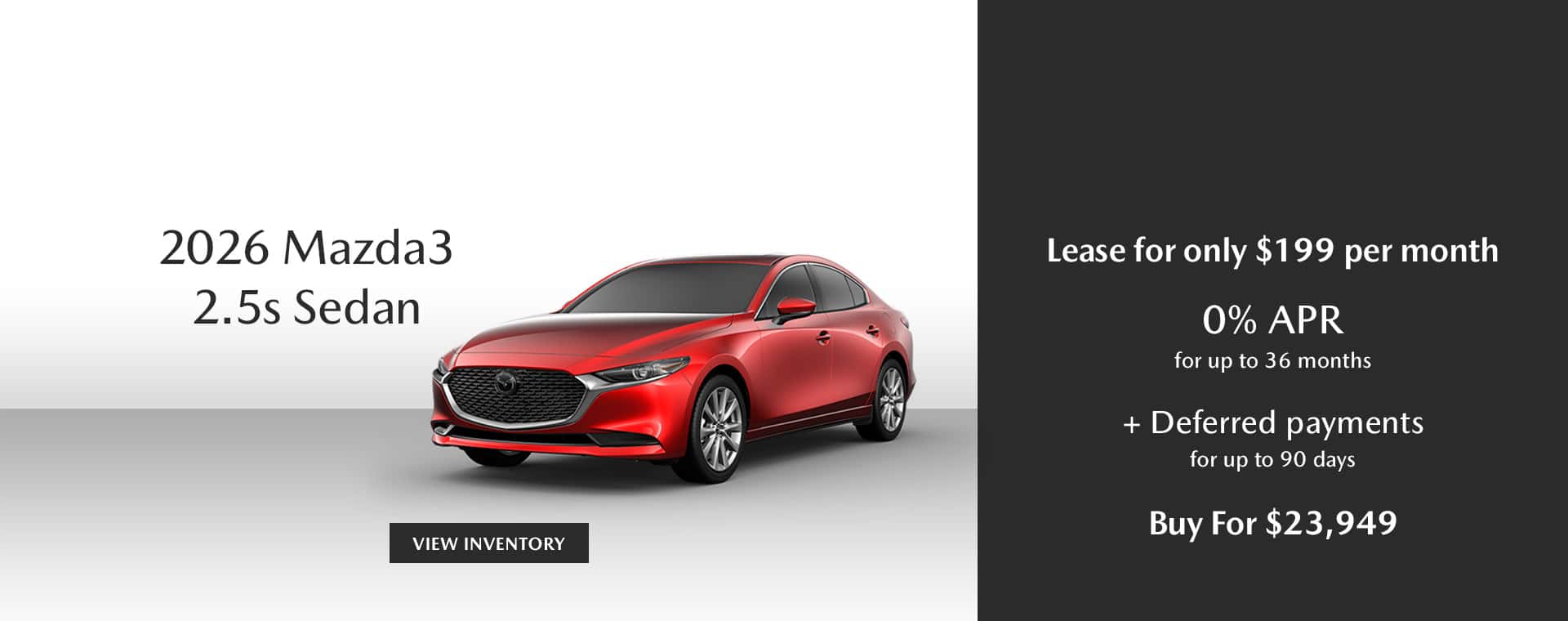 2026 Mazda3 Lease and Finance Offers