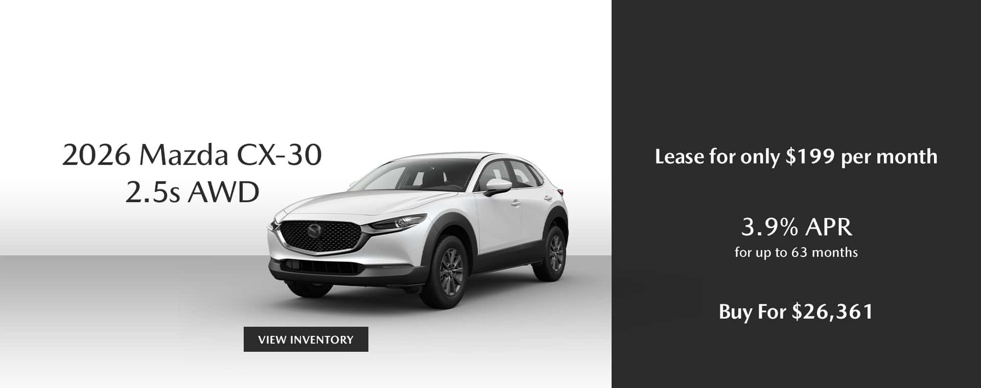 2026 Mazda CX-30 Lease Offer