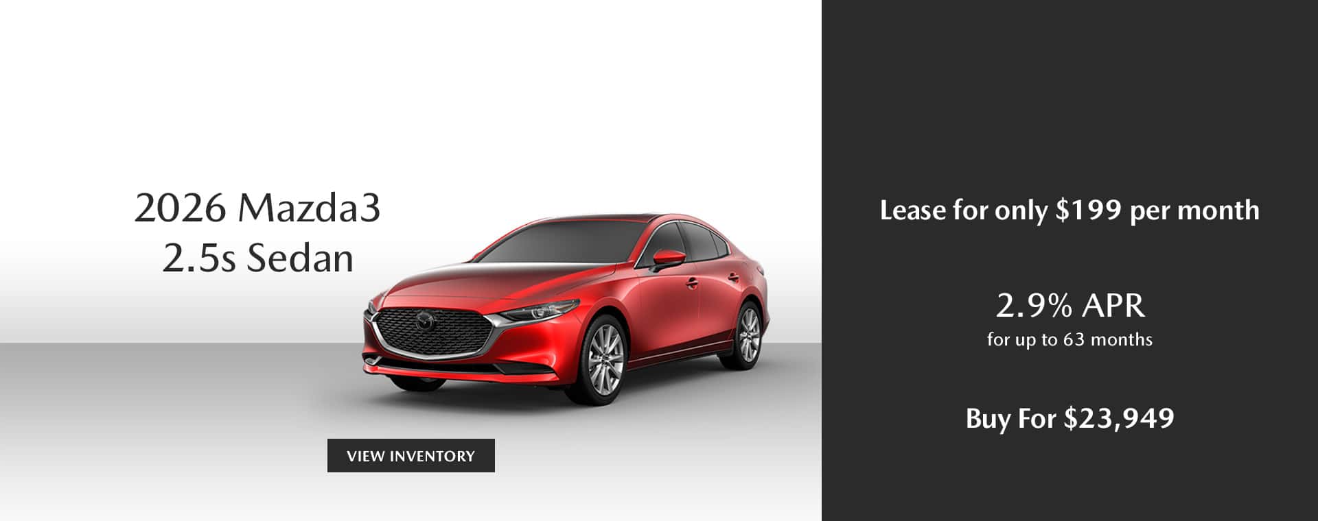 2026 Mazda3 Lease and Finance Offers