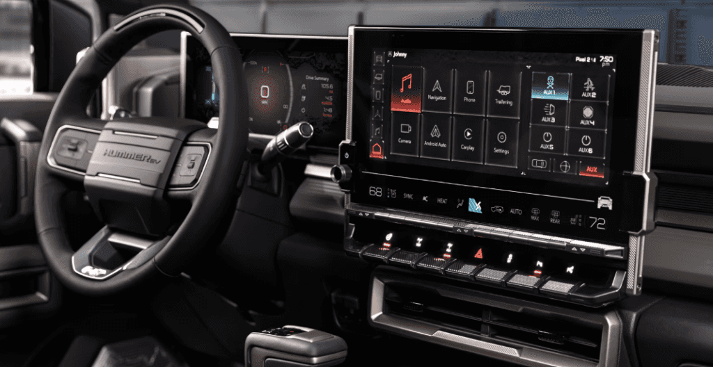 2024 HUMMER EV SUV Infotainment Screen 