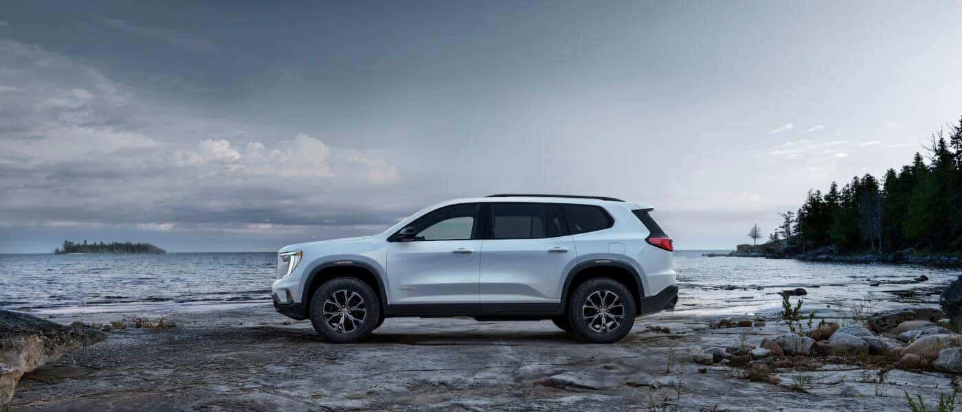 2025 GMC Acadia Exterior Side Parked On Beach