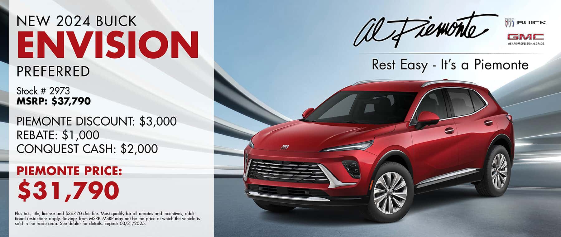 2025 Buick Envision Lease Offer | Al Piemonte Buick GMC