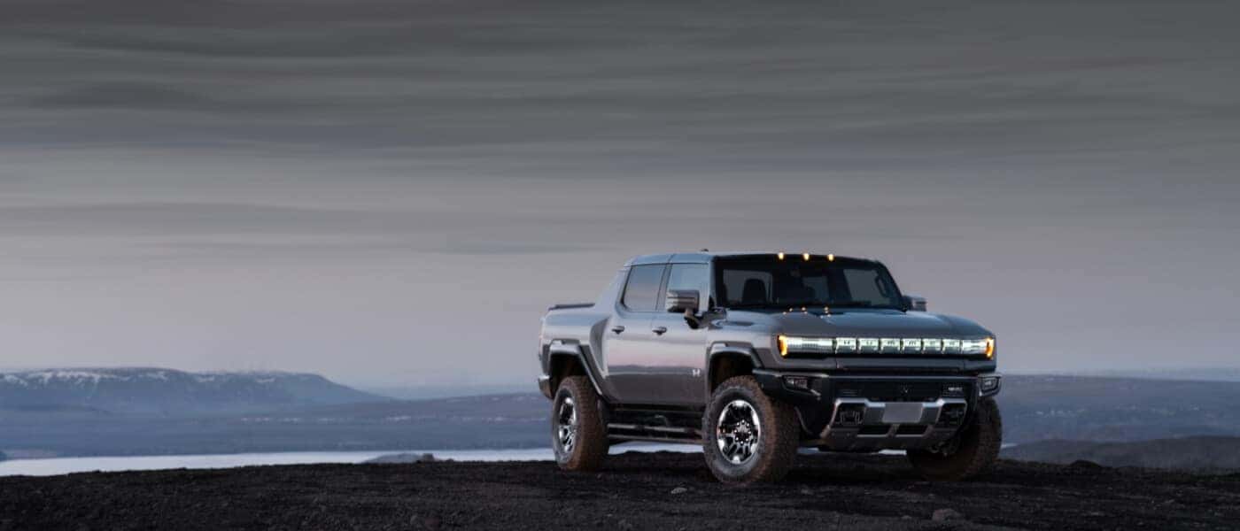 2025 GMC Hummer EV Pickup Exterior On Top Of Mountain