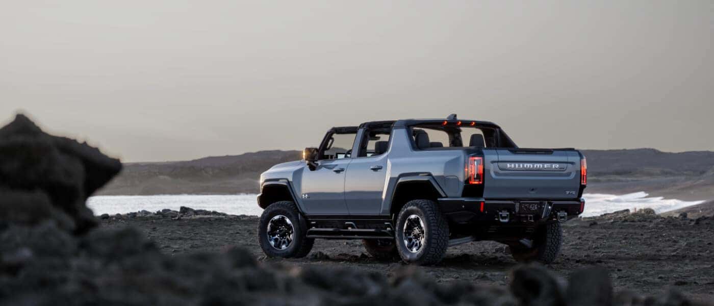 2025 GMC Hummer EV Pickup Exterior Parked By Water
