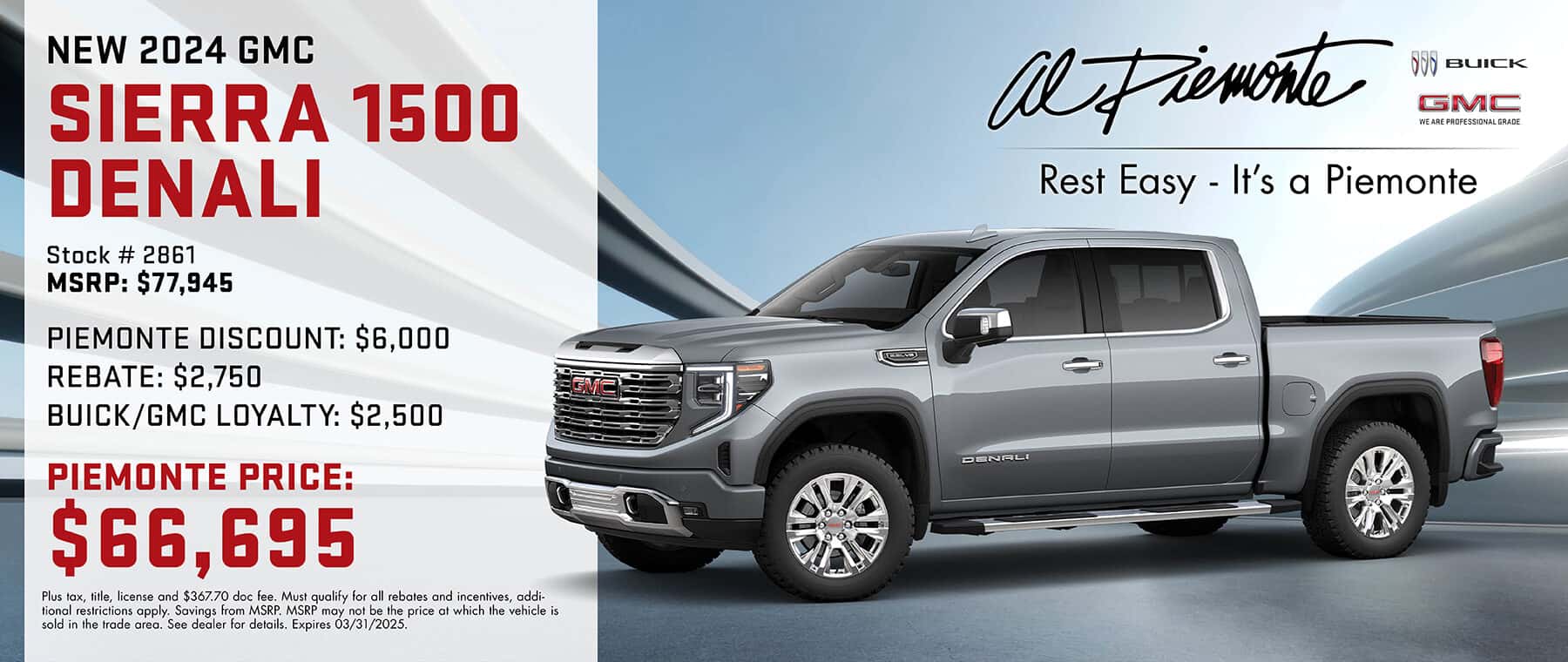 New 2024 GMC Sierra Denali | Al Piemonte Buick GMC