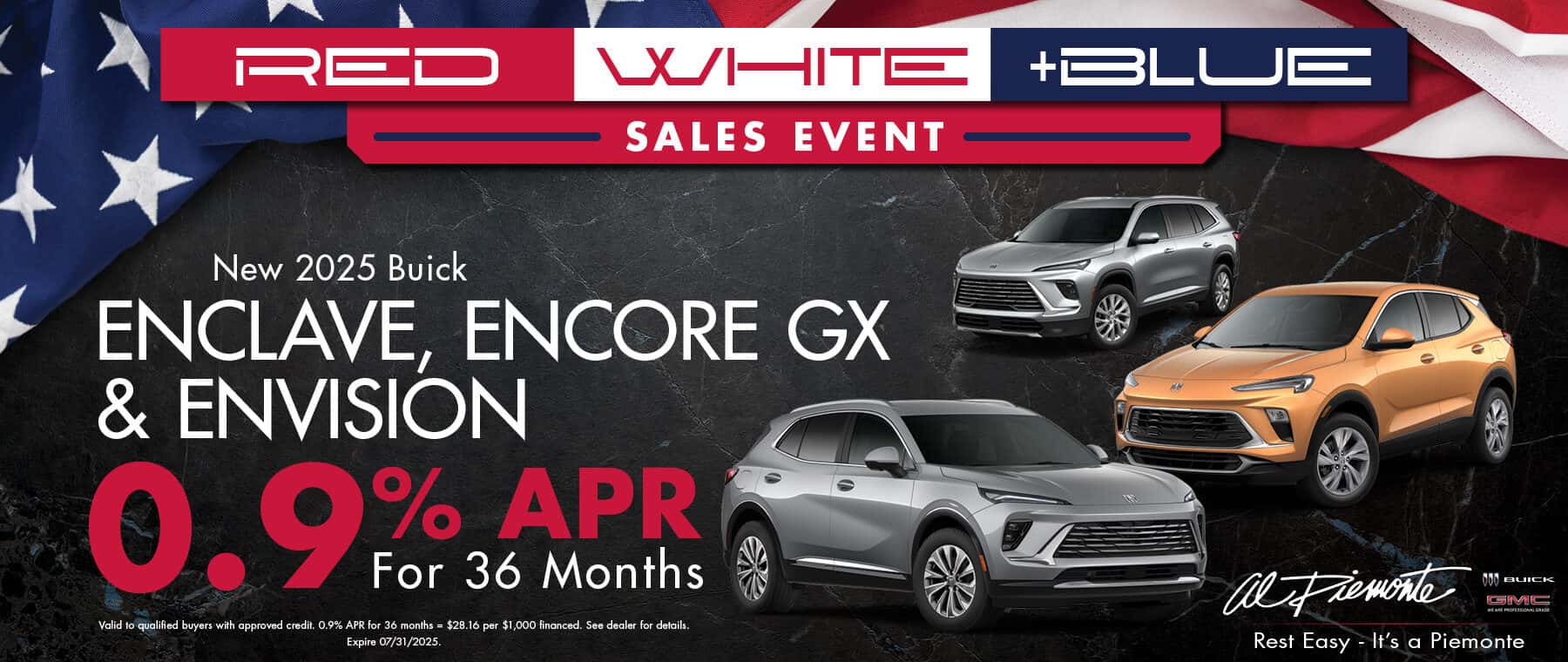2025 Buick Models Finance Offer | Al Piemonte Buick GMC
