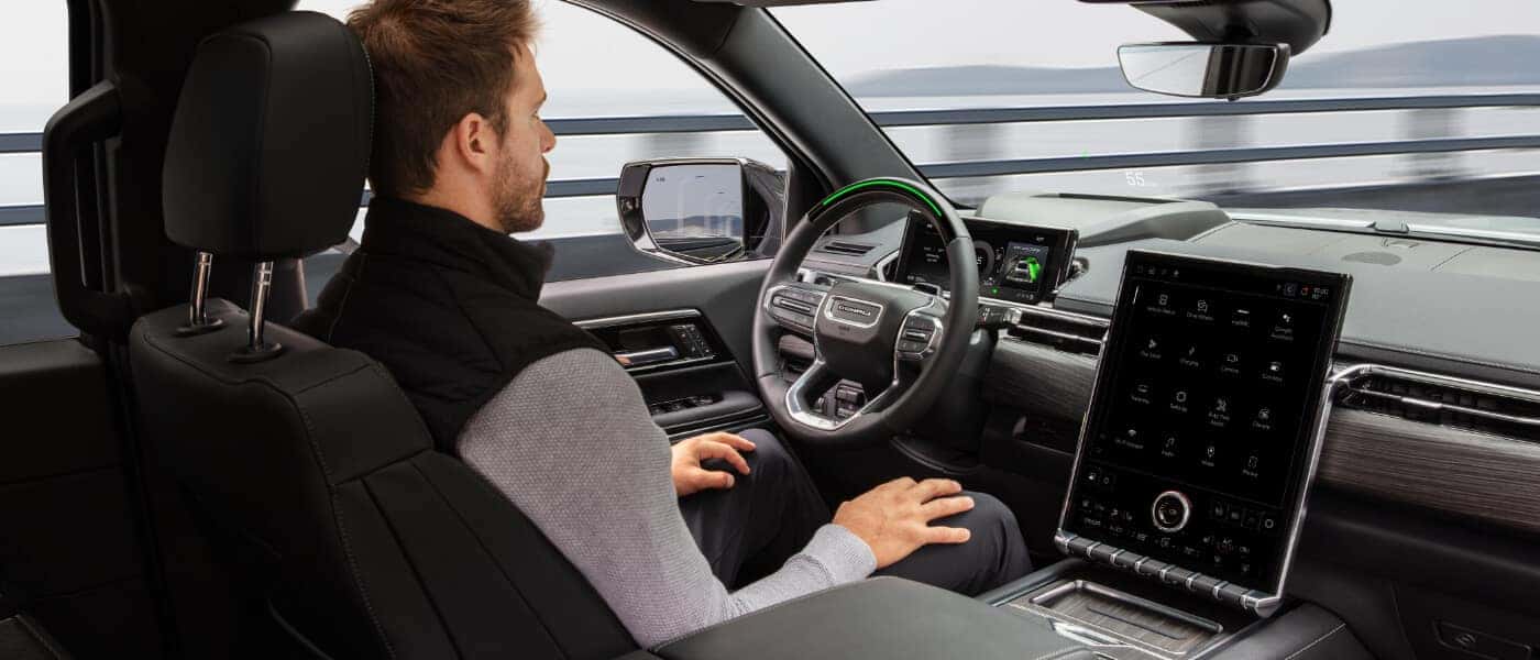 2026 GMC Sierra EV Interior Self Driving Hands Off Driver