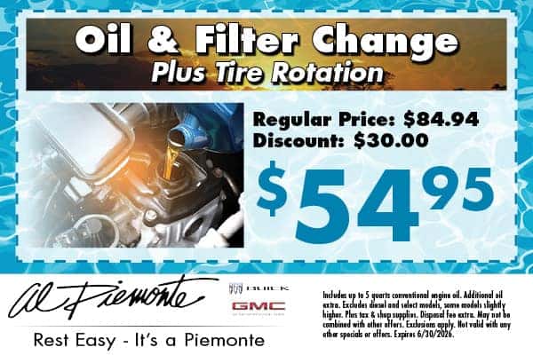 Oil & Filter Change | Al Piemonte Buick GMC