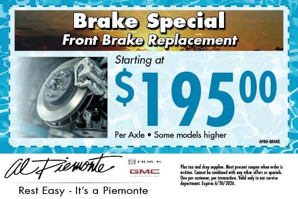 Brake Special | Al Piemonte Buick GMC