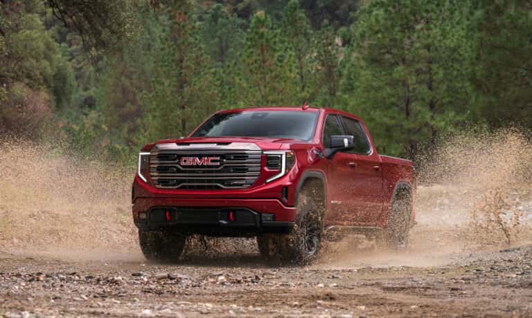 2026 GMC Sierra 1500 kicking up mud