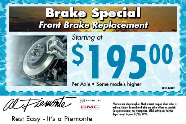 Brake Special | Al Piemonte Buick GMC
