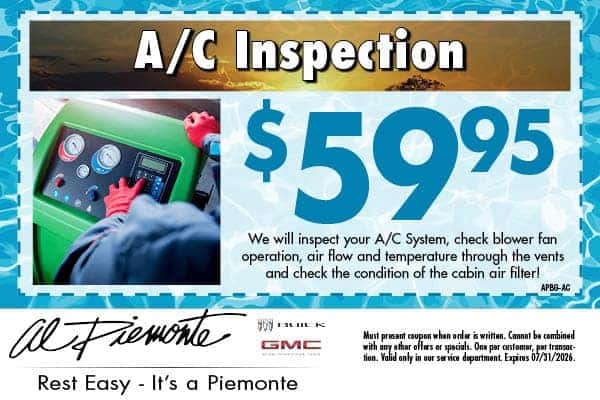 Ac Inspection | Al Piemonte Buick GMC