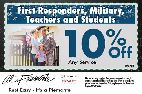 Miltary Discount | Al Piemonte Buick GMC