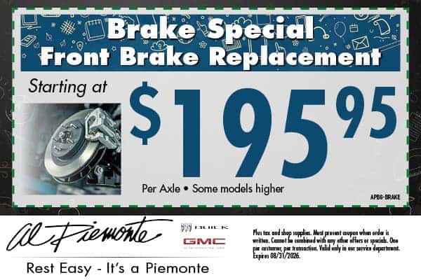 Brake Special | Al Piemonte Buick GMC