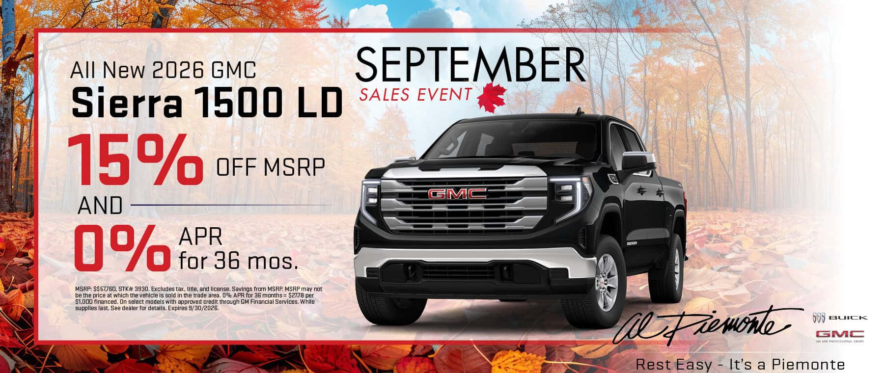 2026 GMC Sierra 1500 | Al Piemonte