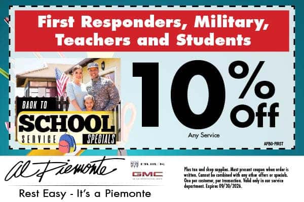 Miltary Discount | Al Piemonte Buick GMC