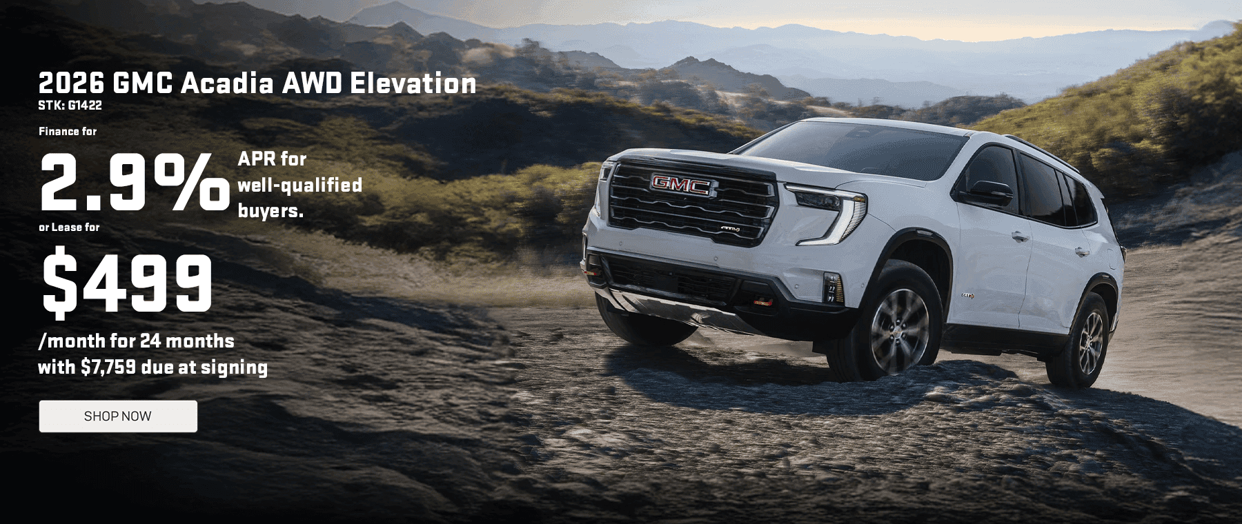 2026 GMC Acadia Elevation