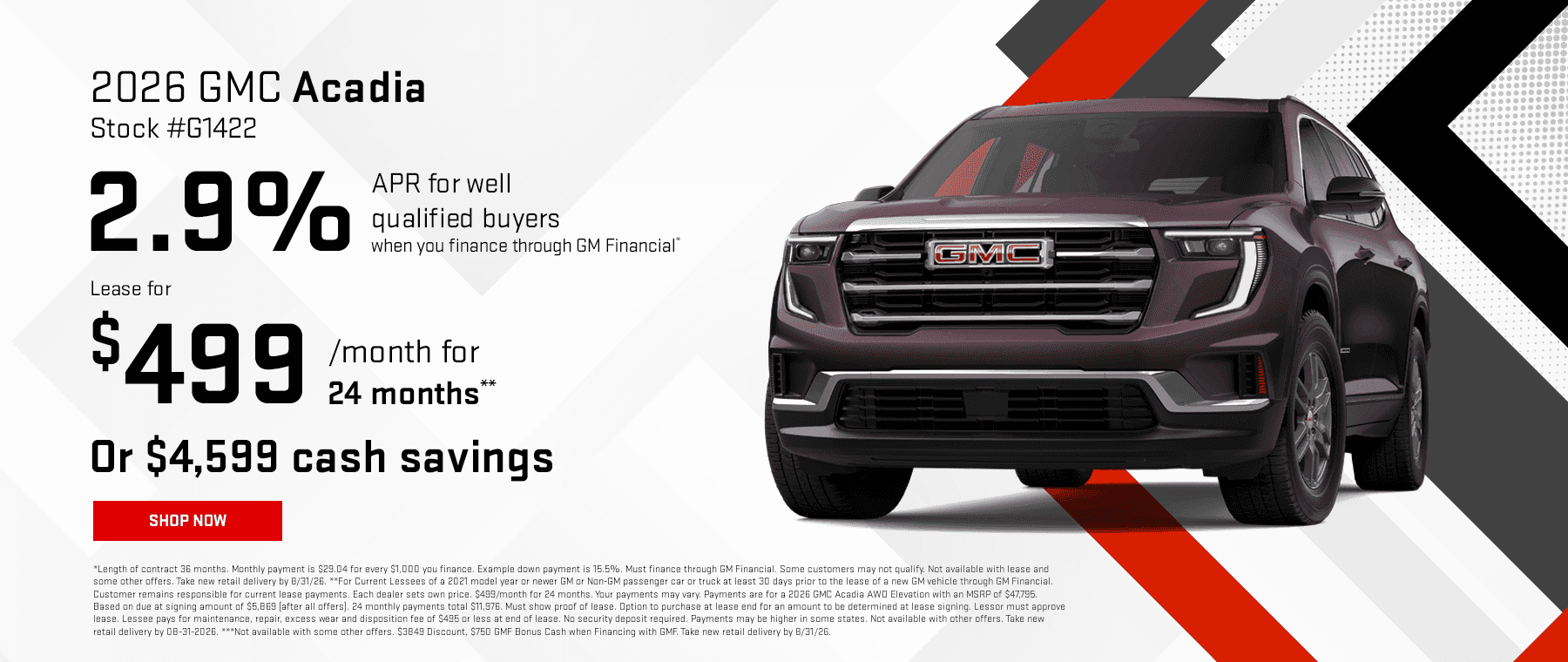 2026 GMC Acadia