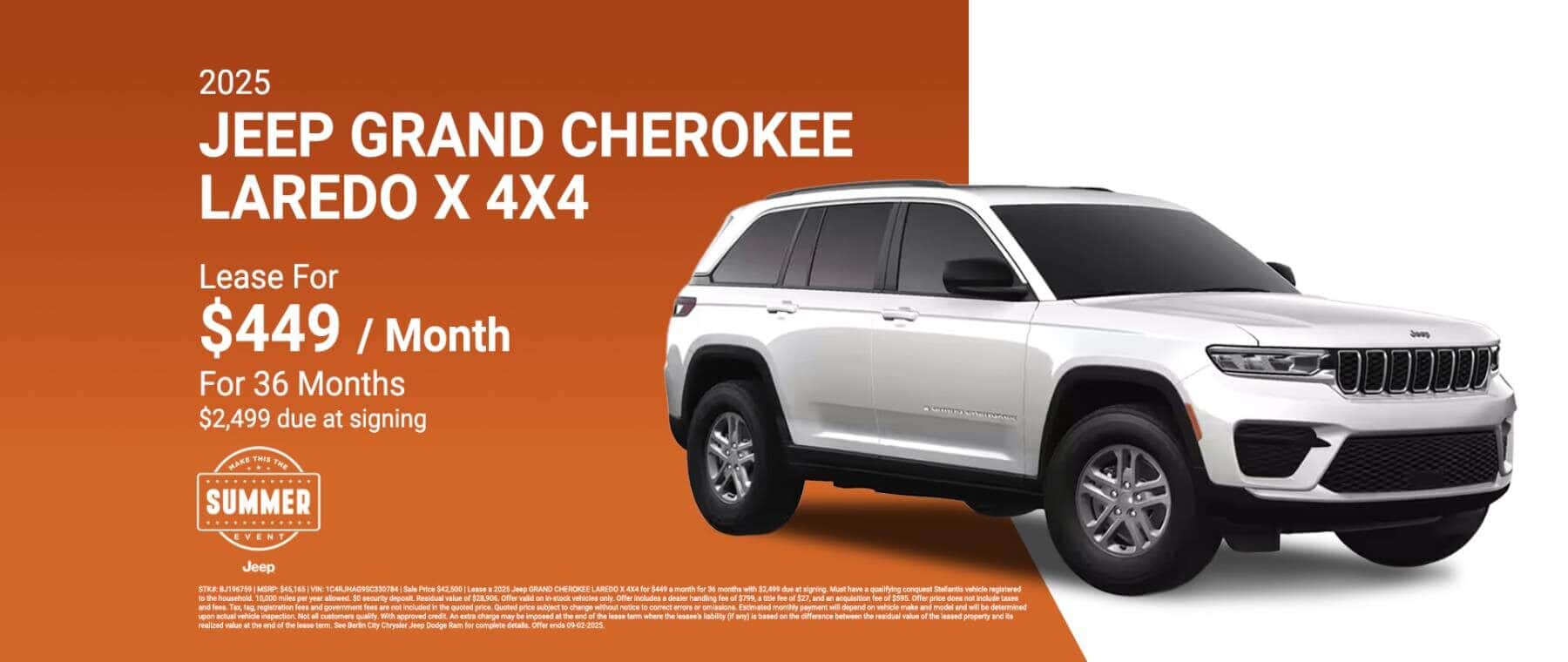 2025 Jeep Grand Cherokee Laredo X 4X4