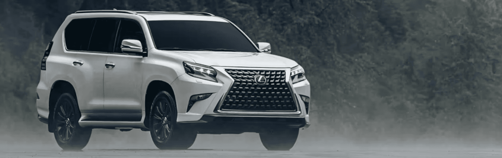 2023 Lexus GX in white parking