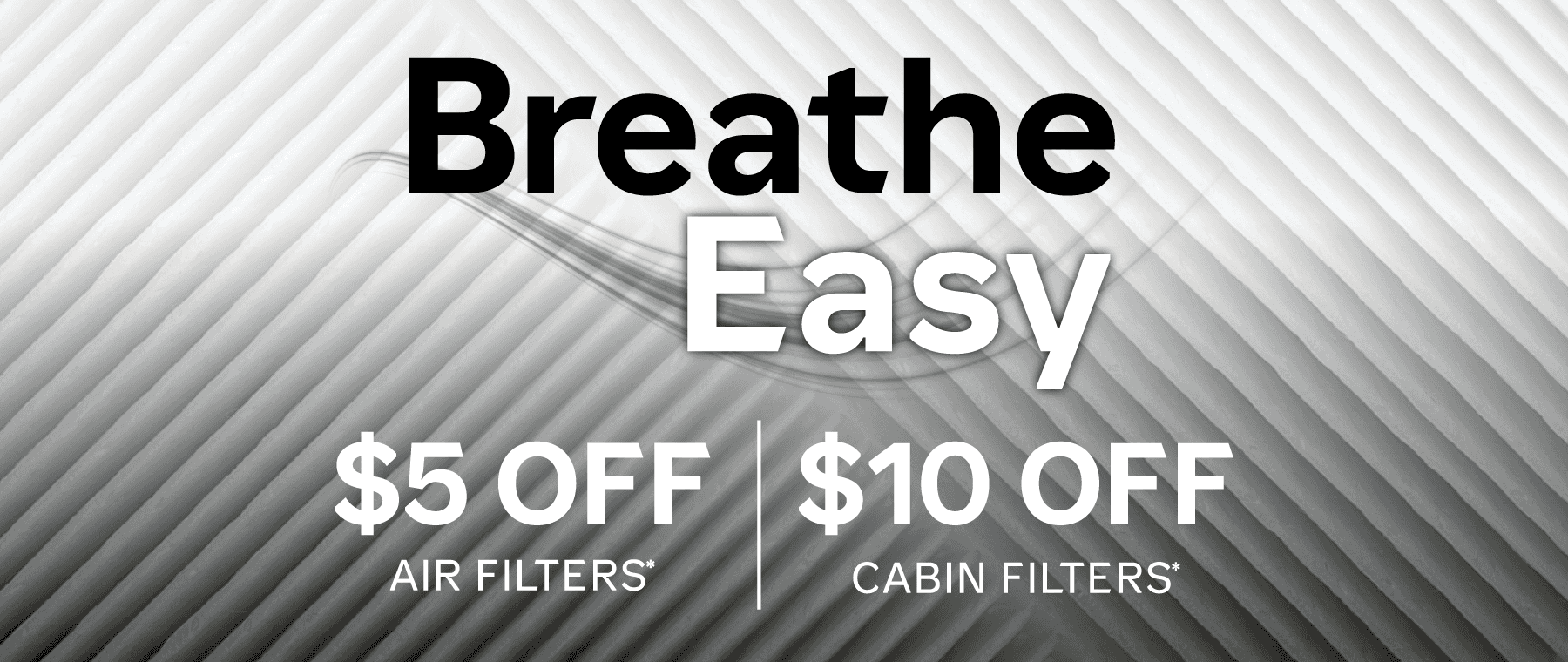 $5 Off Air Filter and $10 off a Cabin Filters