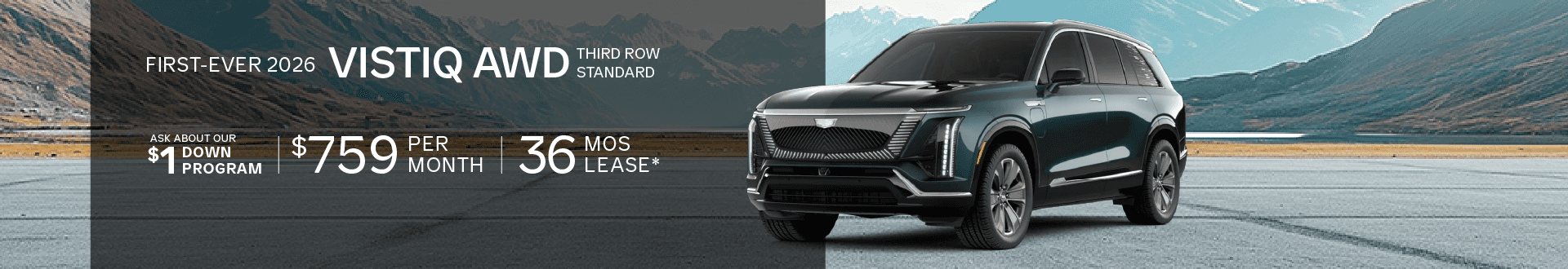 First-ever 2026 VISTIQ AWD w/3rd Row Standard, $759 for 36 mo lease