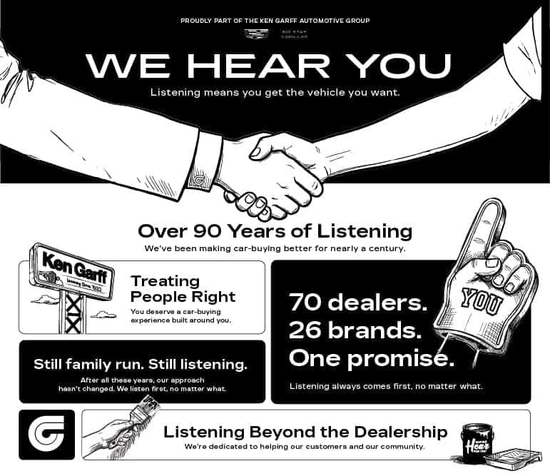We Hear You. A fantastic dealership experience always starts with listening