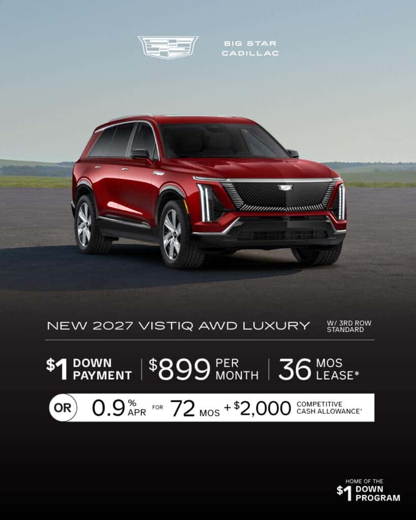 Lease a New 2027 VISTIQ AWD Luxury w/3rd Row Standard, $899 mo for 36 mo lease with $1 Down -or- purchase and receive 0.9% APR for 72 months + 2,000 Competitive Cash Allowance