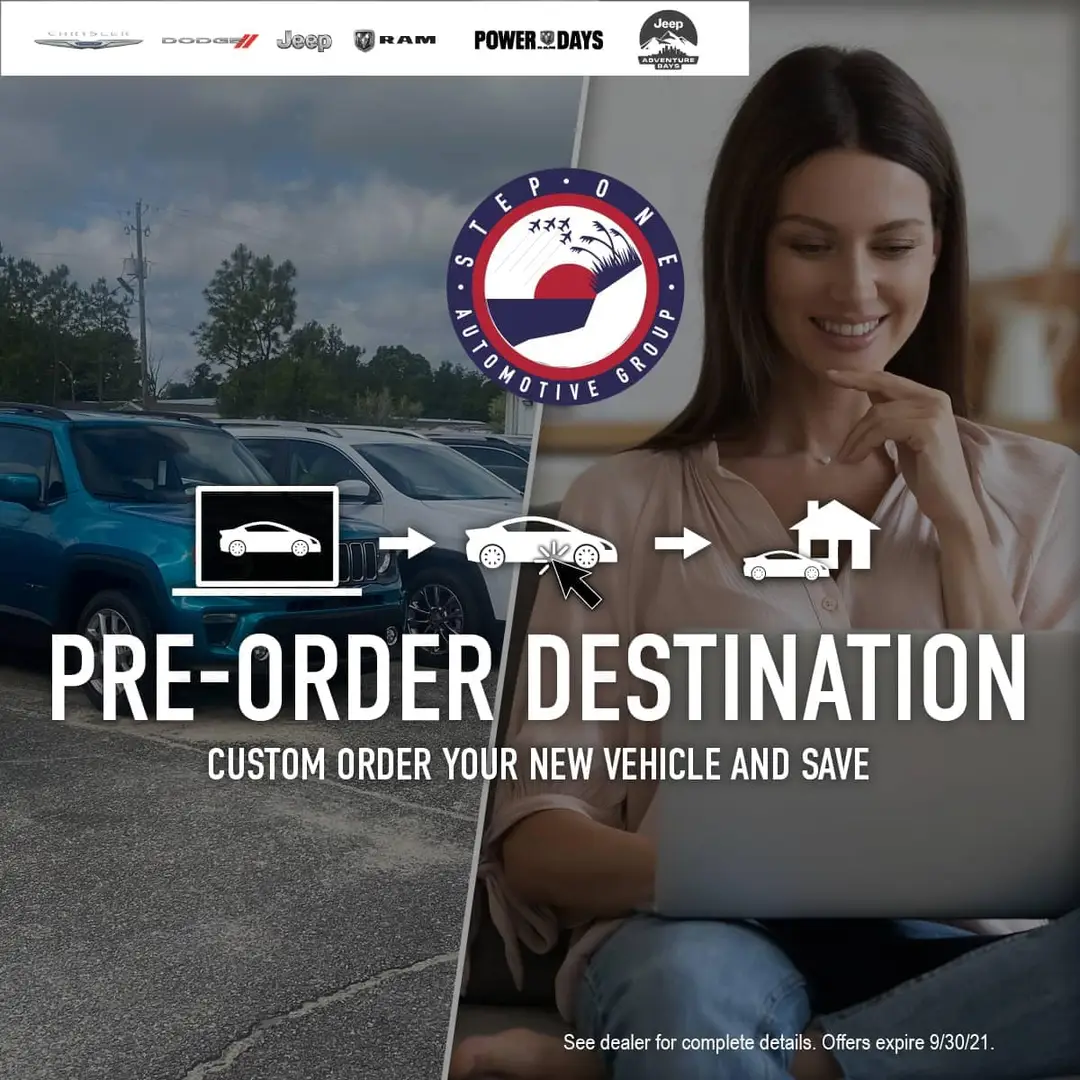 Pre-Order Destination | Chrysler Dodge Jeep Ram® Fiat Crestview