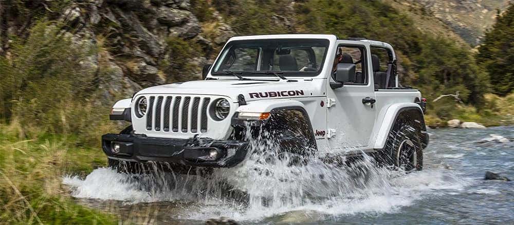 White Jeep Wrangler