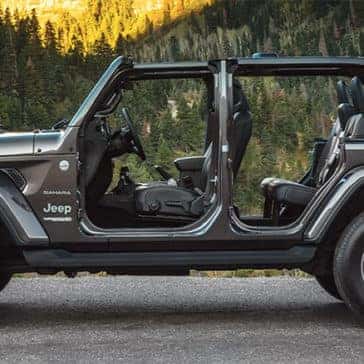 Jeep Wrangler With the doors off