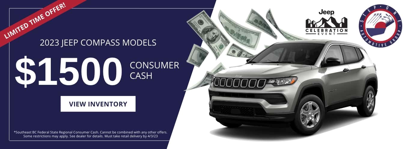 2023 Jeep Compass Models $1500 Consumer Cash at CDJR Crestview