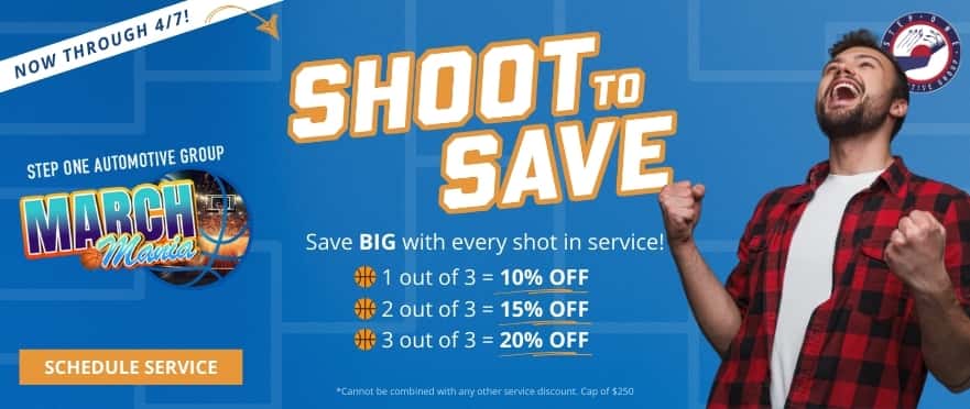 Save BIG with every shot in service at Step One Chrysler Dodge Jeep Ram Fiat Crestview in Crestview, FL. Select the image to schedule your service appointment.
