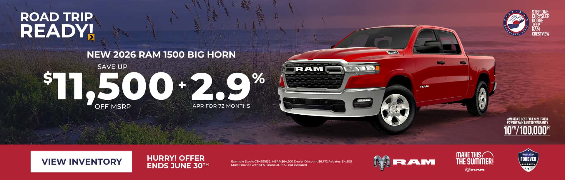 2026 RAM 1500 Big Horn Offer