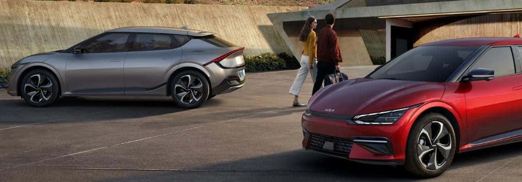 Red and Gray KIA EV6