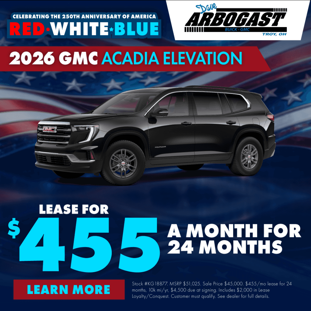 New 2026 GMC Acadia Elevation