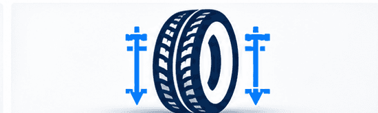 Wheel alignment angle illustration