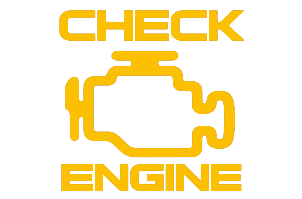 Check engine warning light symbol