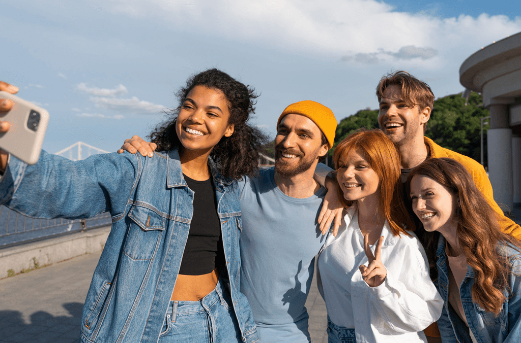 Volvo Dealer near Latrobe | Group of friends taking a selfie together 
