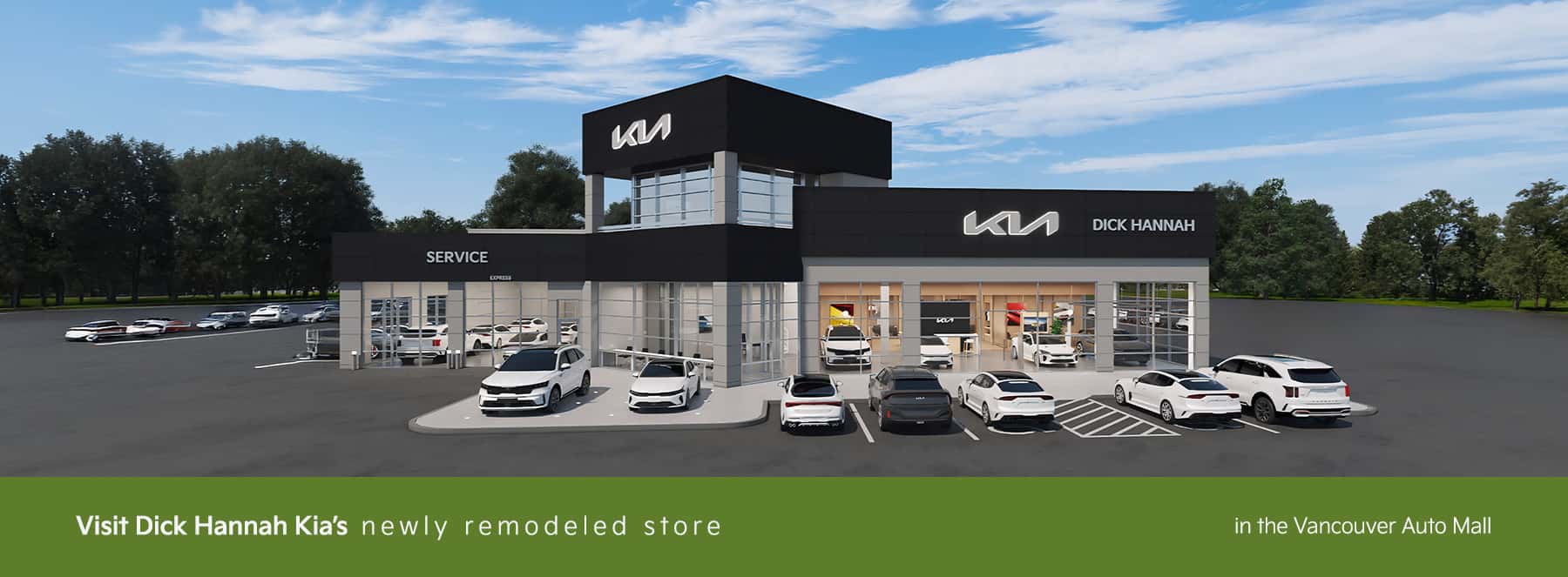 Visit Dick Hannah Kia’s newly remodeled store in the Vancouver Auto Mall.